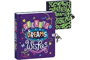 Peaceable Kingdom Secrets, Dreams and Wishes 6.25" Lock and Key, Lined Page...