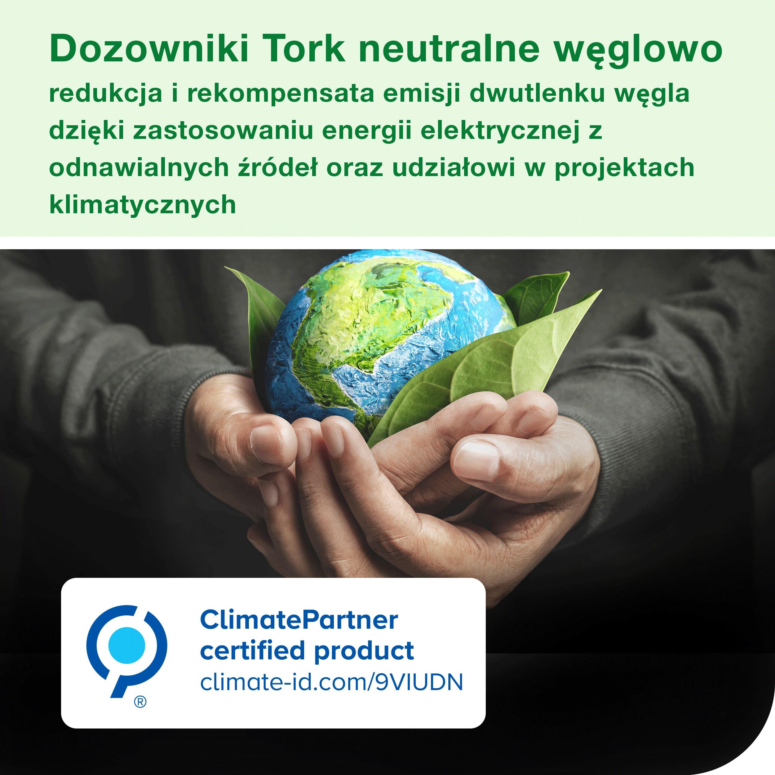 Tork Dozownik mydła z dźwignią do mydła w płynie i środków dezynfekujących rąk, Elevation – 560101 – higieniczny, szczelny system dozownika S1, biały