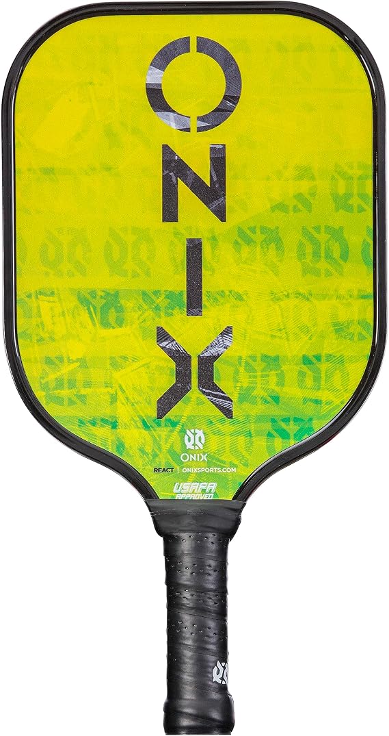 Onix React Pickleball Paddle Features Boosted Sweet Spot from Nomex Core Insert and Graphite Face