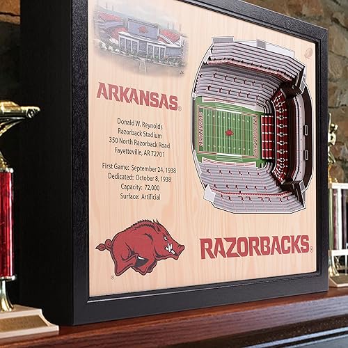 Miniatura 2 de YouTheFan NCAA - Arte de pared con vista al estadio de 25 capas