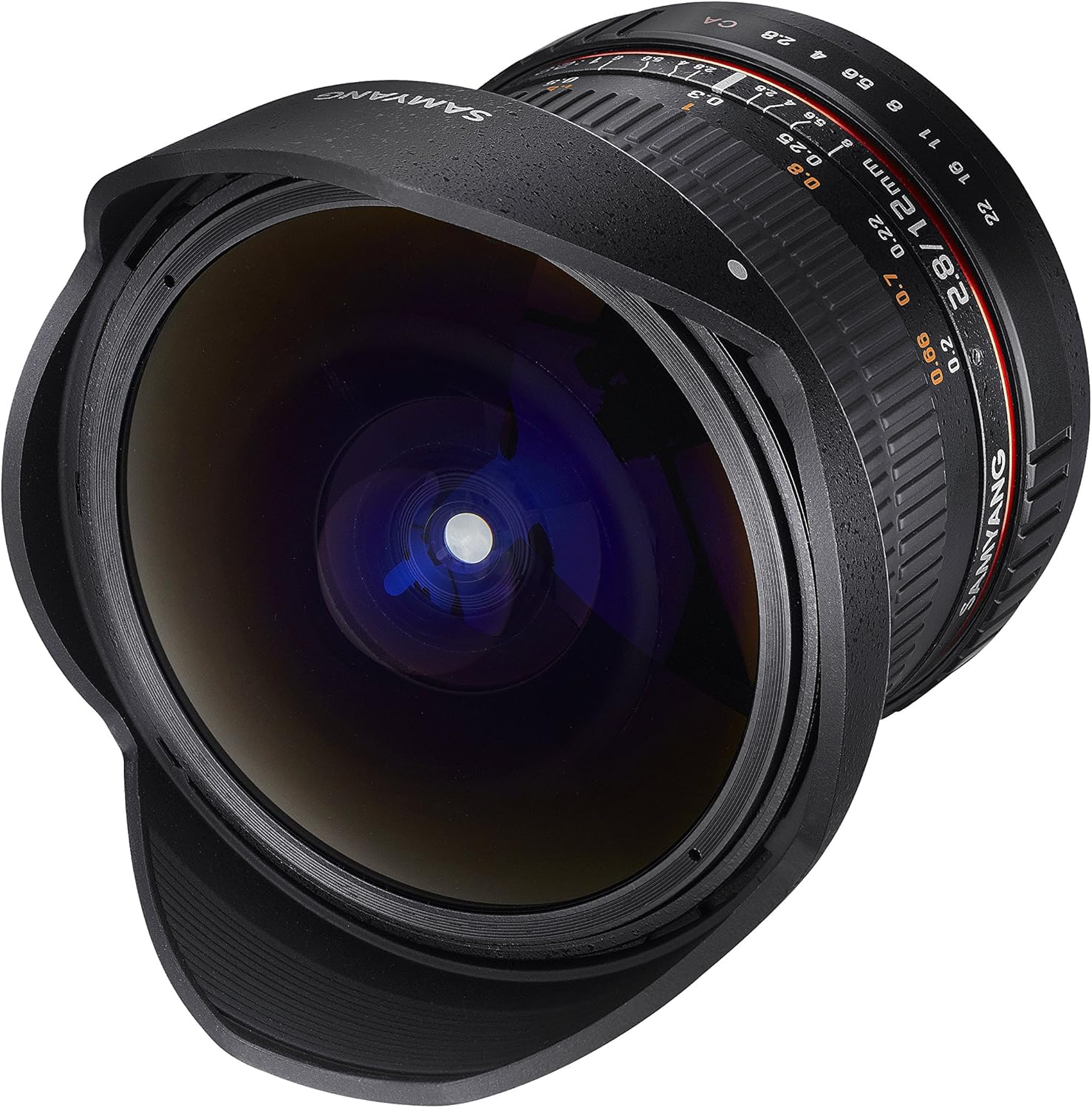 Samyang 12mm F2.8 Ultra Wide Fisheye Lens for Canon EOS EF DSLR Cameras - Full Frame Compatible