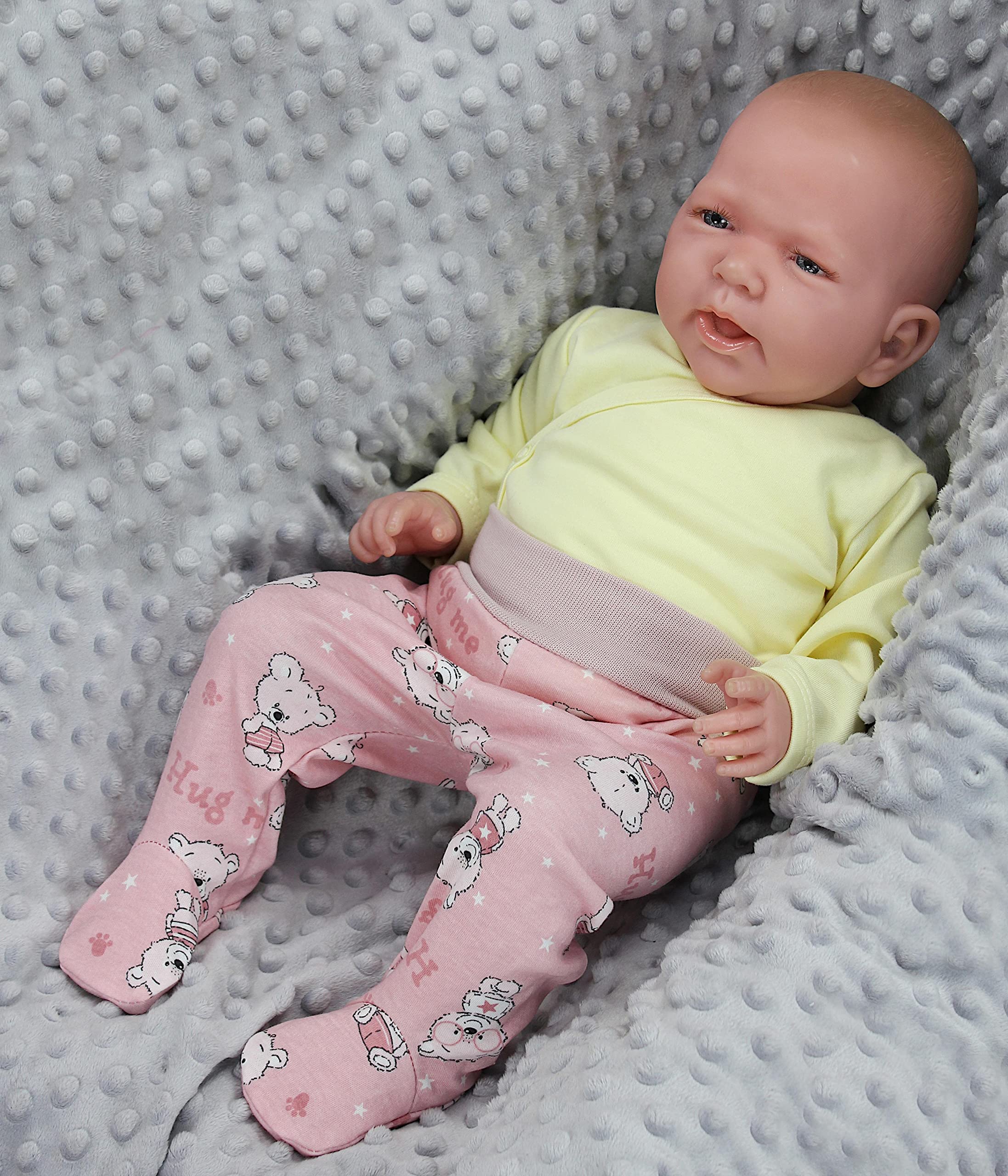 TupTam Pantaloni con Piedini da Neonato per Bambini, 5 Pezzi