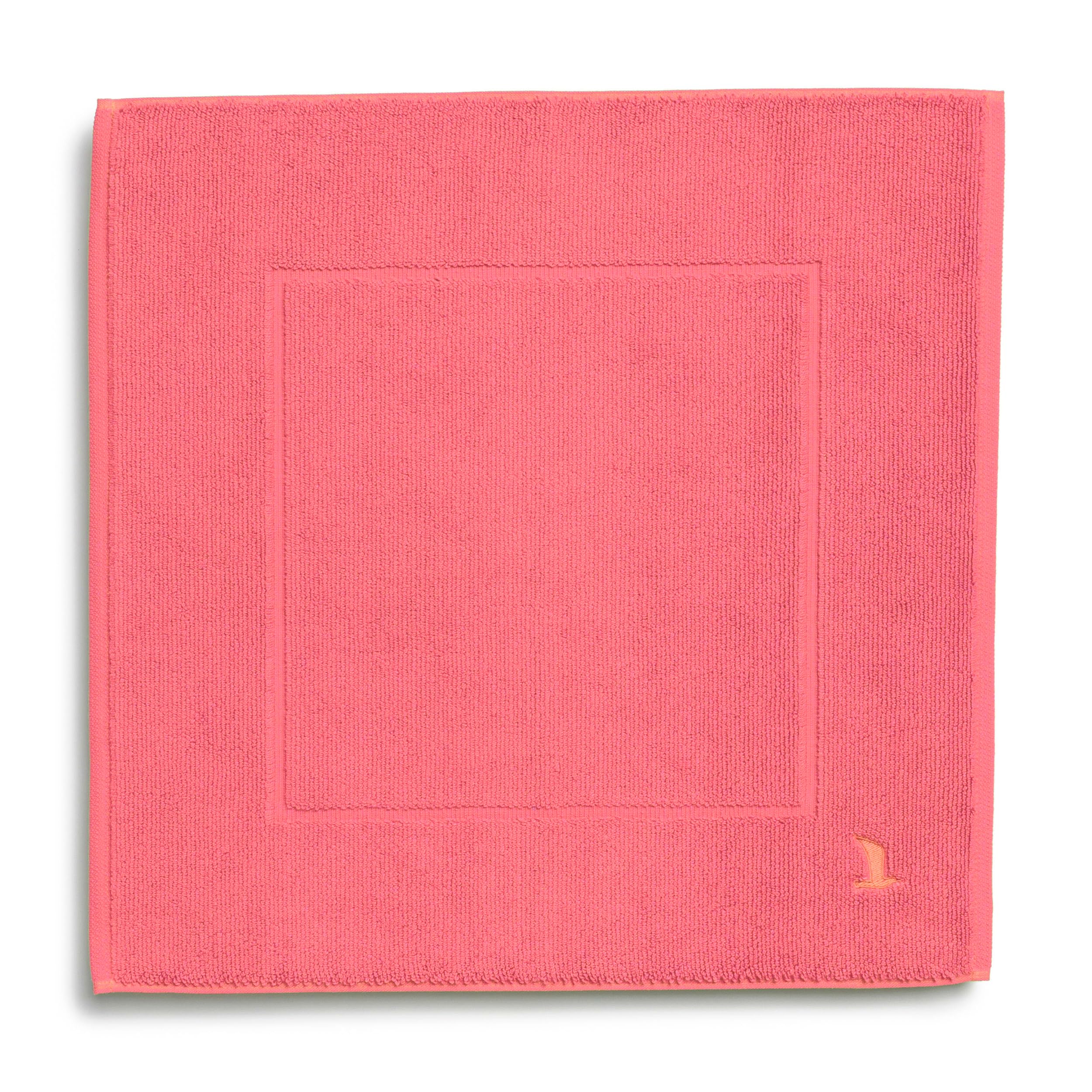 MÖVE Superwuschel bath mat 60 x 60 cm made of 100% cotton, coral