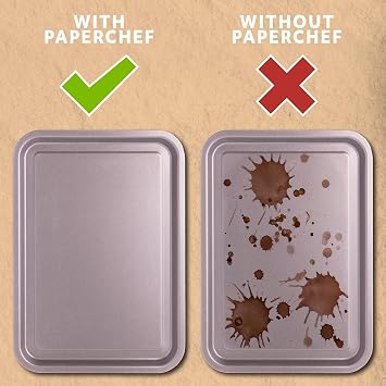 PaperChef Culinary Parchment Non-Stick Pre-cut Sheets 15x16.5, 24-ct