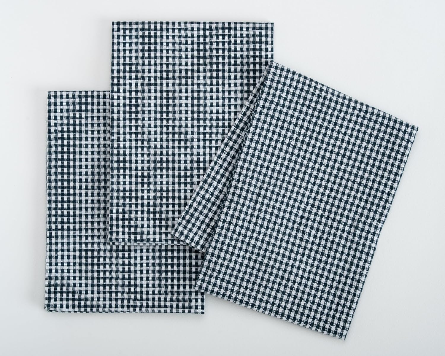 Kitchen Towel Set – Pack of 6 (22’’ x 32’’) Extra Large Jumbo Premium Cotton Dish Towels for Kitchen – Flat Check Towels – Absorbent – 100% Cotton – with Hanging Loop-Navy