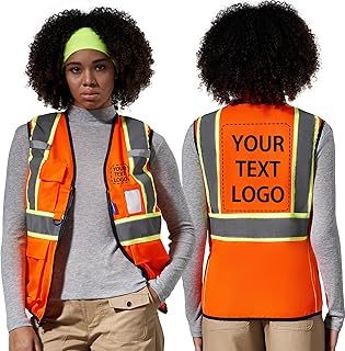 AYKRM 11 color Ladies High Vis Reflective Safety Vest for Women
