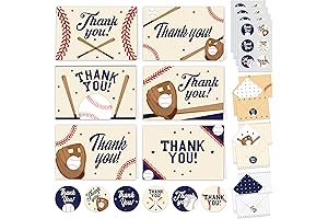 Decorably Softball Thank You Cards for All Occasions