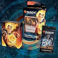 Vista 2 de Magic: The Gathering Chandra, Baraja Planeswalker Catalyst de Flame, juego básico 2021 (M21), cubierta de inicio de 60 cartas, C76580000