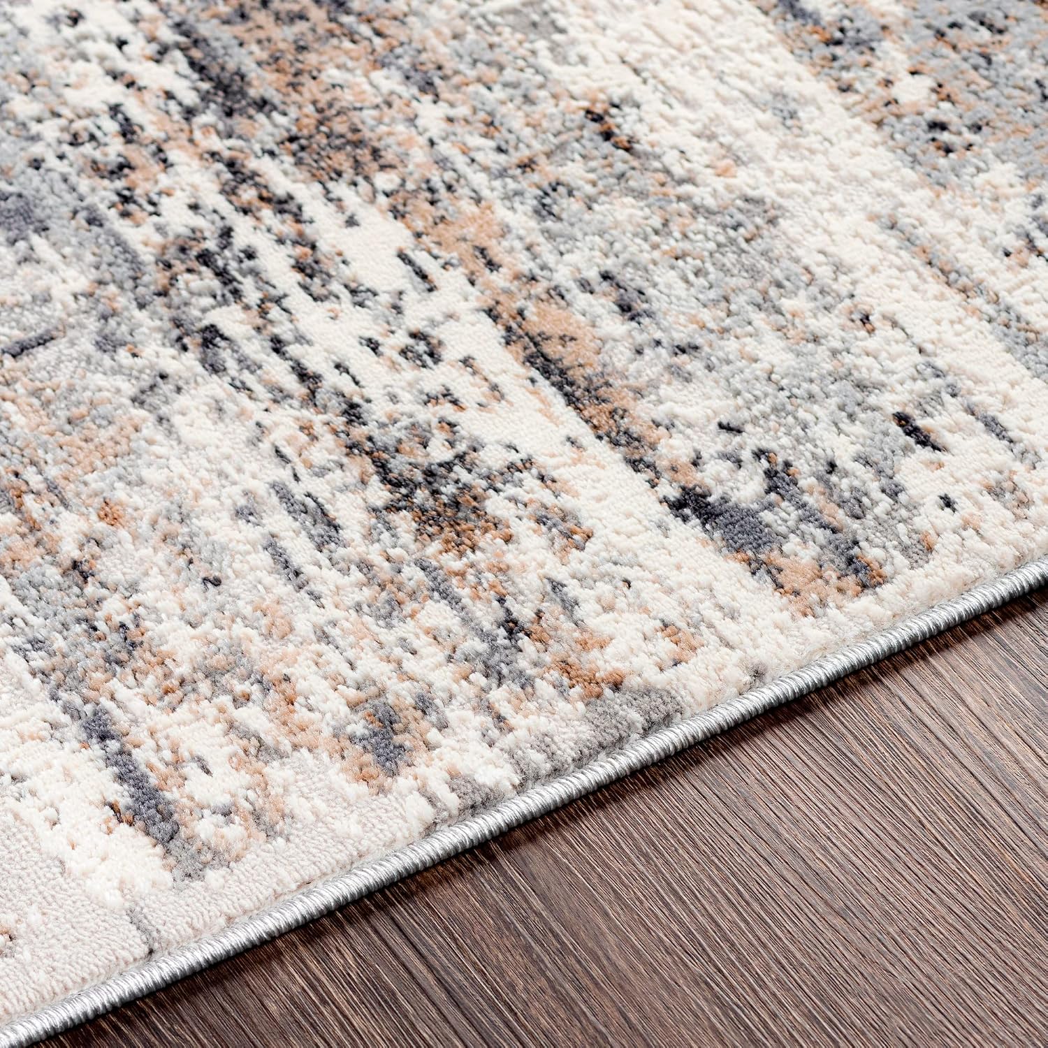 Artistic Weavers Mood Modern Abstract Area Rug,5'3" x 7',Gray
