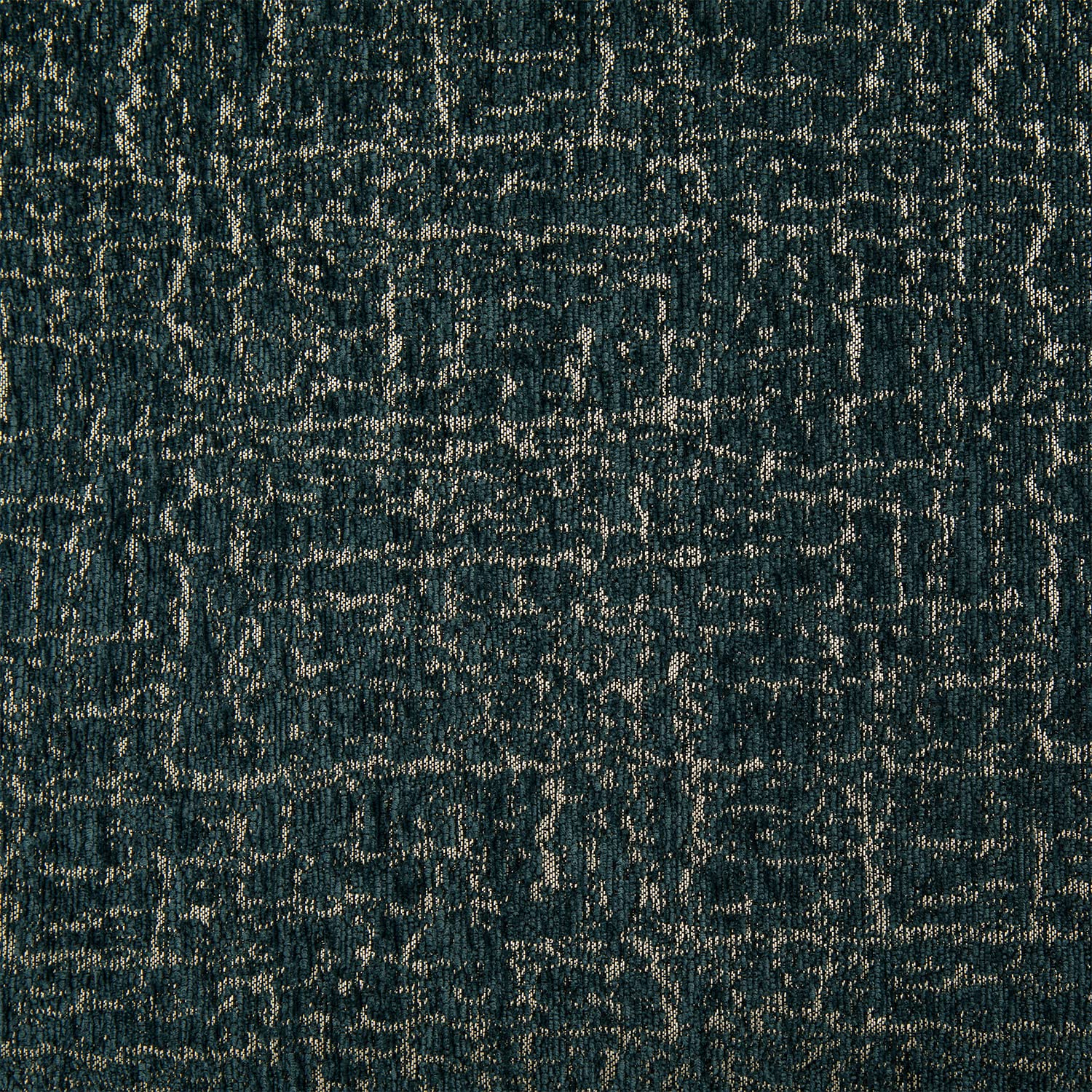 HiEnd Accents Hayworth Euro Pillow Sham, 27x27 inch, Deep Teal Gold Metallic Woven Modern Classic Luxury Bedding, Chenille Jacquard Euro Pillow Covers