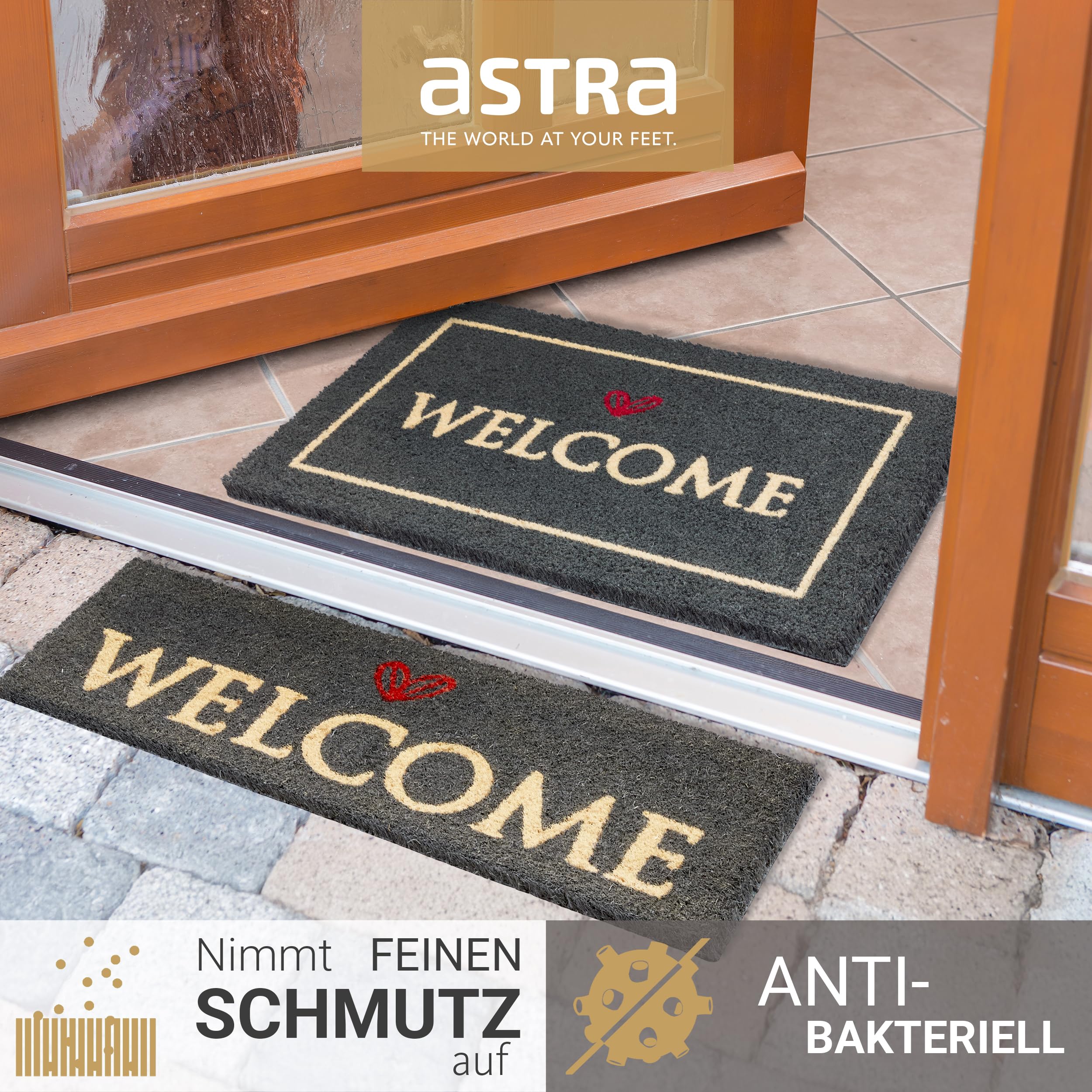 Zerbino Piccolo 25x75 Cm ICON - Antiscivolo E Antipolvere Per Gradini E Ingressi - Foto 9