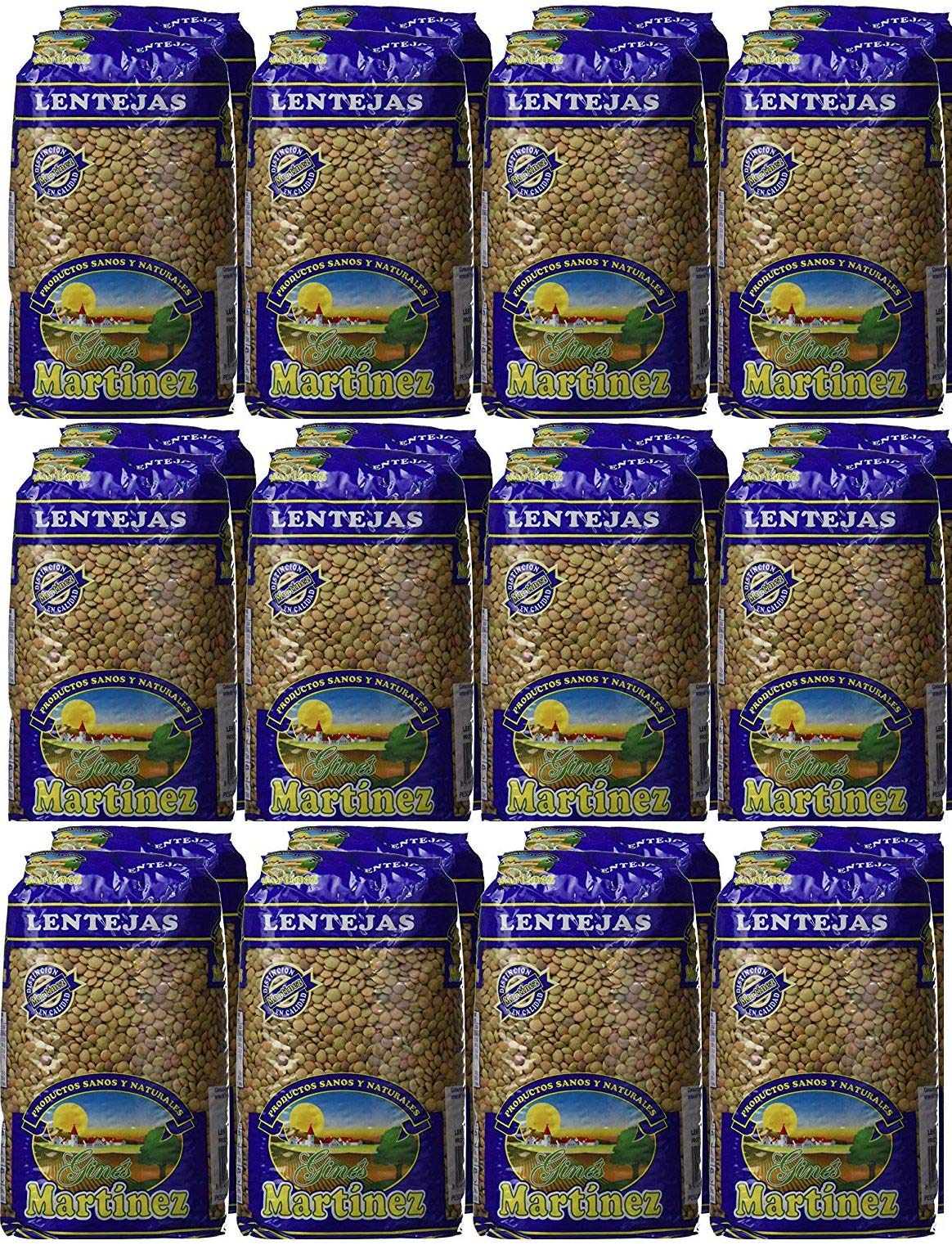 Lenteja pardina paquetes de 500 g. [PACK 24 UNIDADES] total 12 kg.