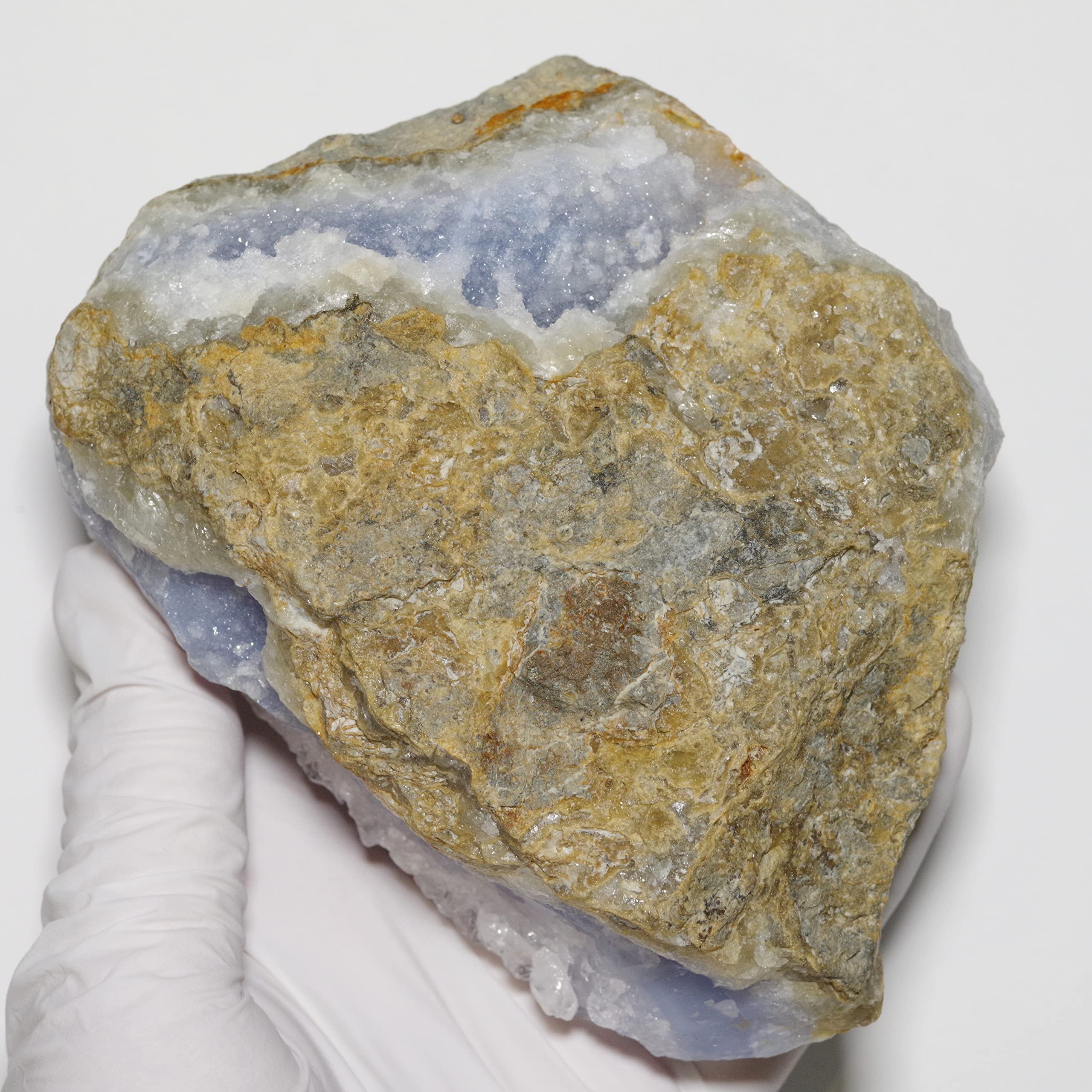 Amazon | [N2 stone Natural] 天然鉱物 ブルーレースアゲート