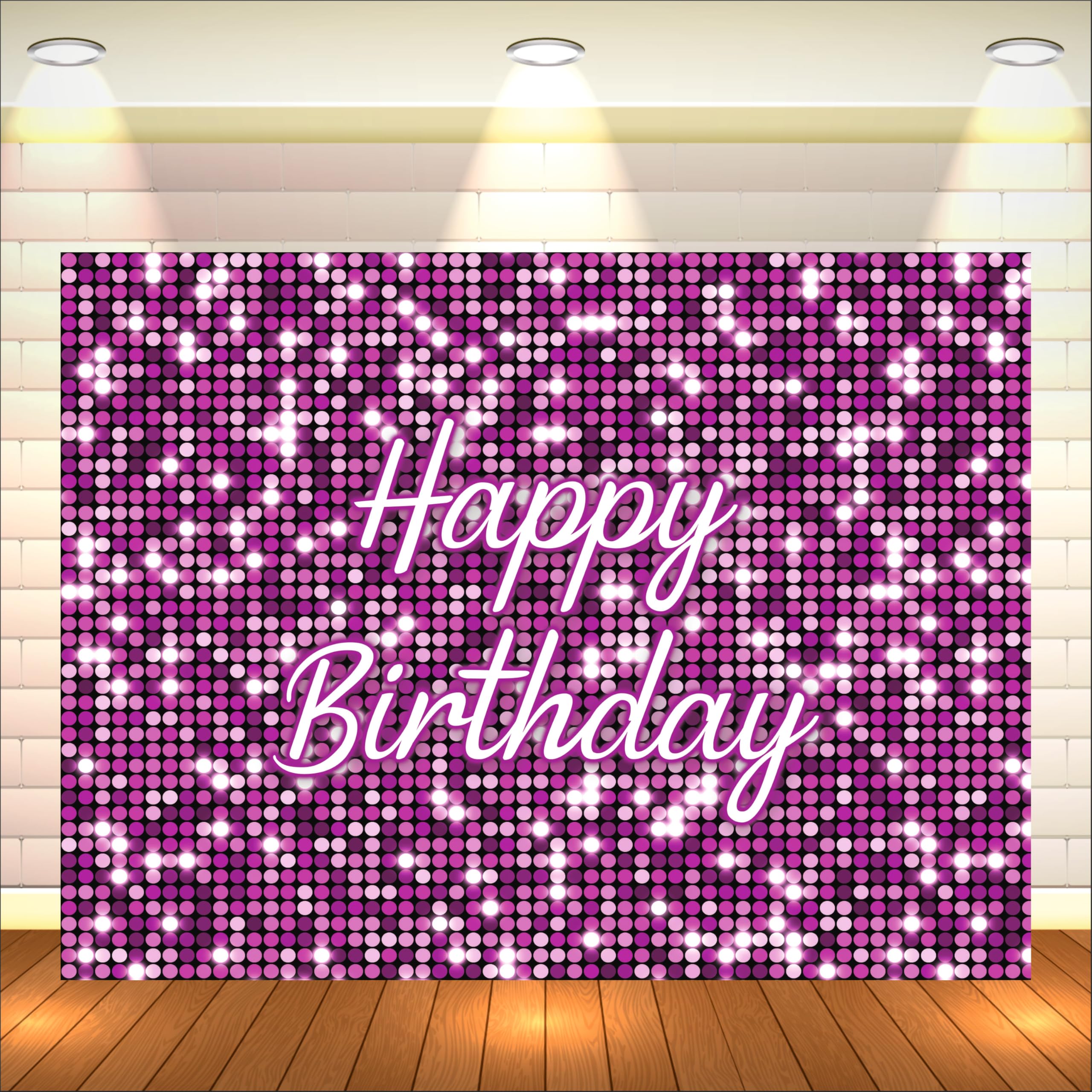 Sponsored Ad - Party Baazaar Pink Birthday Backdrop 5x4 Ft | Backdrops for Decoration | Birthday Decoration Backdrop | Banner for Kids Theme Party