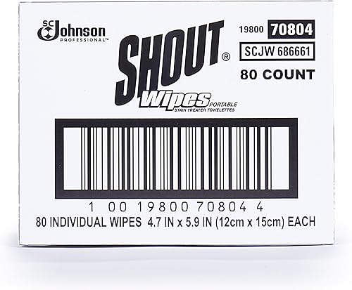Shout Toallitas removedoras de manchas, 80 unidades