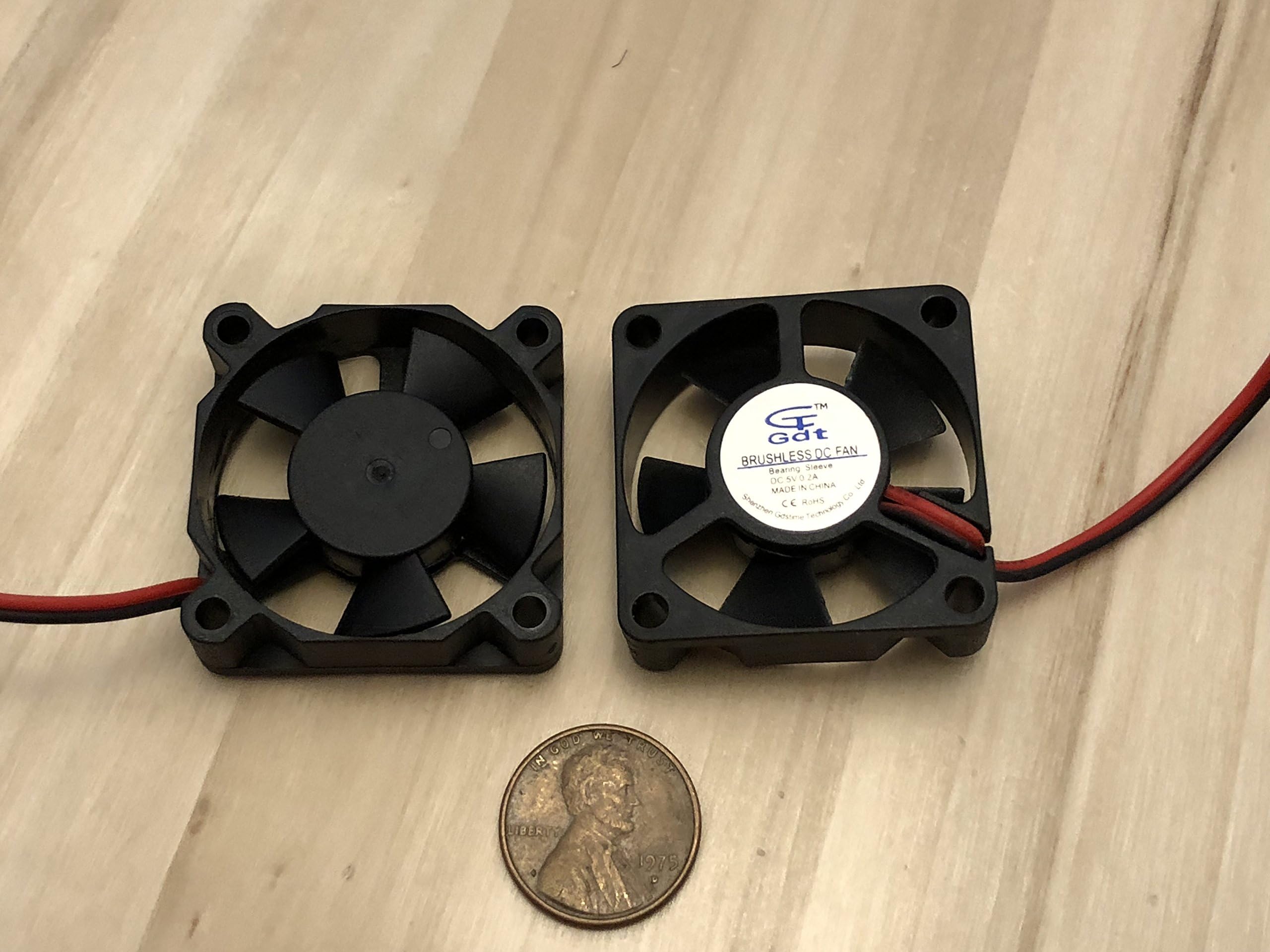 2 Piece 3510 5V 2pin 35x35x10mm DC Cooling Fan 35mm brushless C9