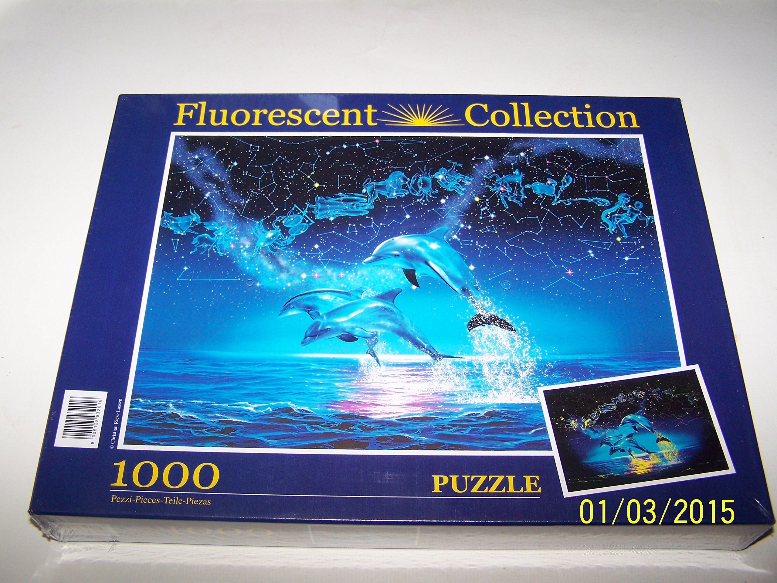 ヒジン fulahoop luminous セット Clementoni Fluorescent Dolphin & Zodiac 1000 Piece Puzzle : Amazon