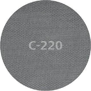 wolfcraft 5 Haft-Schleifgitter Ø 225 mm I 2288000 I für Wand- und Deckenschleifer I Gitterleinen mit Klettgewebe für Gipskarton, Holz, Korn 220
