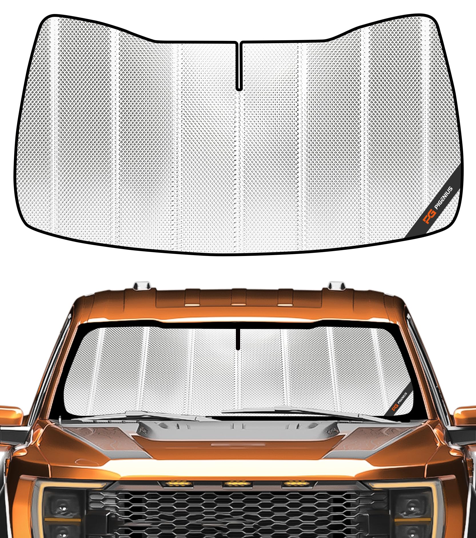 Photo 1 of ***STOCK PHOTO FOR REFERENCE ONLY***
Pigenius Windshield Sun Shade. Full Coverage Rearview Mirror Shade for Ultimate Protection