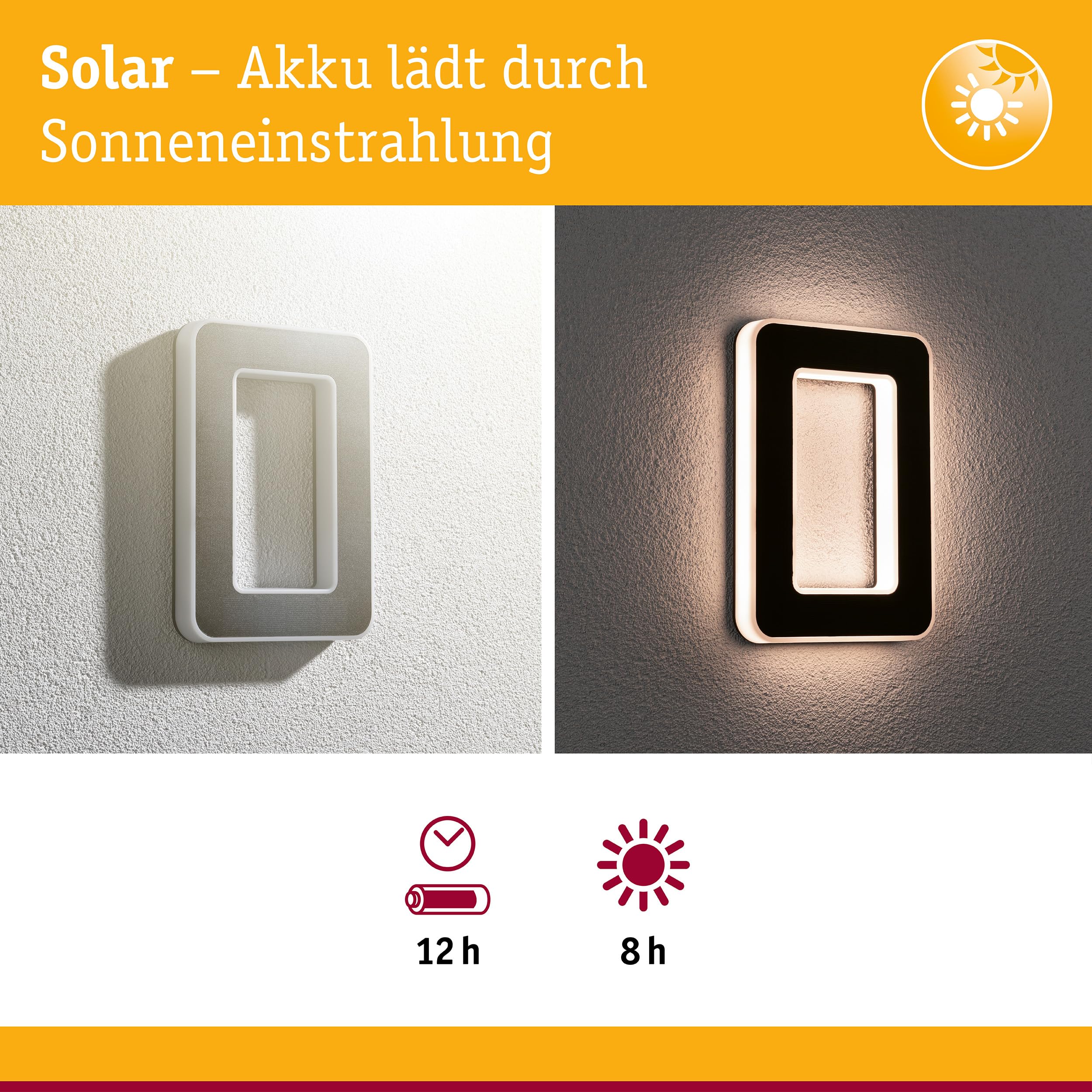 Paulmann 79851 LED Solar Hausnummer 10 IP44 Warmweiß Akku wechselbar incl. 1x0,2 Watt Solarleuchte Schwarz Solarlampe Kunststoff Solarlicht 3000 K