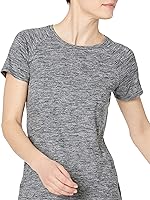 Vista 4 de Tienda Essentials Camiseta Tech Stretch de manga casquillo para mujer, paquete de 2