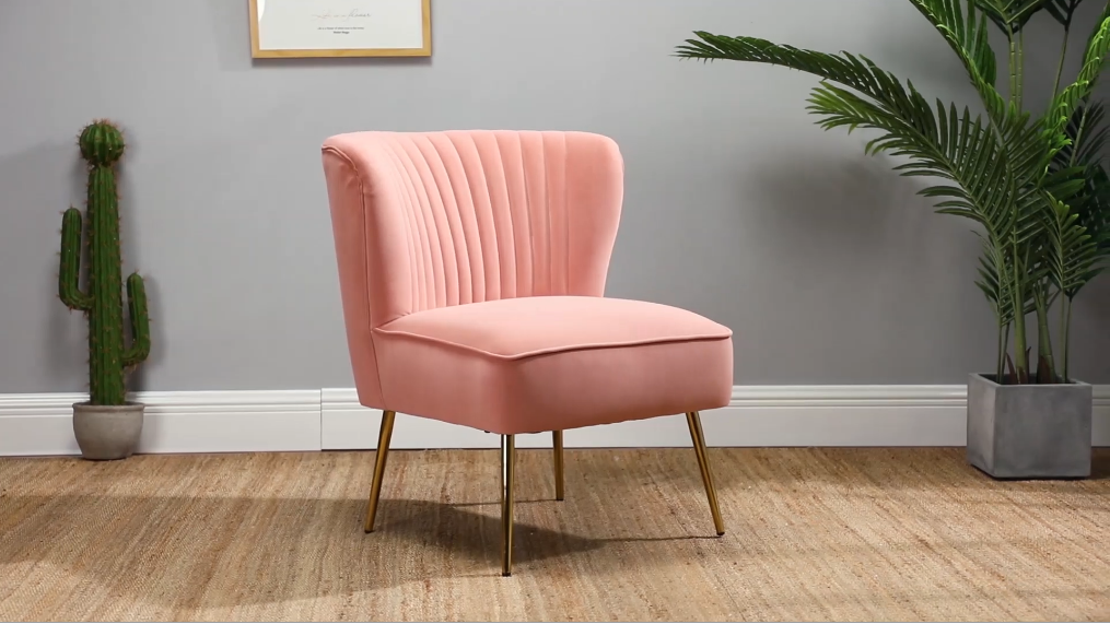 Sillón Plegable Moderno Suede Ivoire miniatura 7