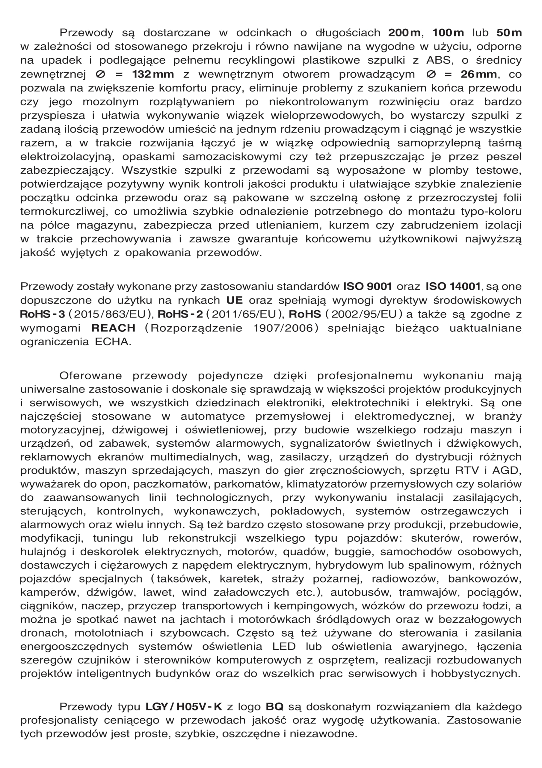 Przewód pojedynczy LGY/ H05V- K 0,35 mm2 200 m Kolor: szary/żółty