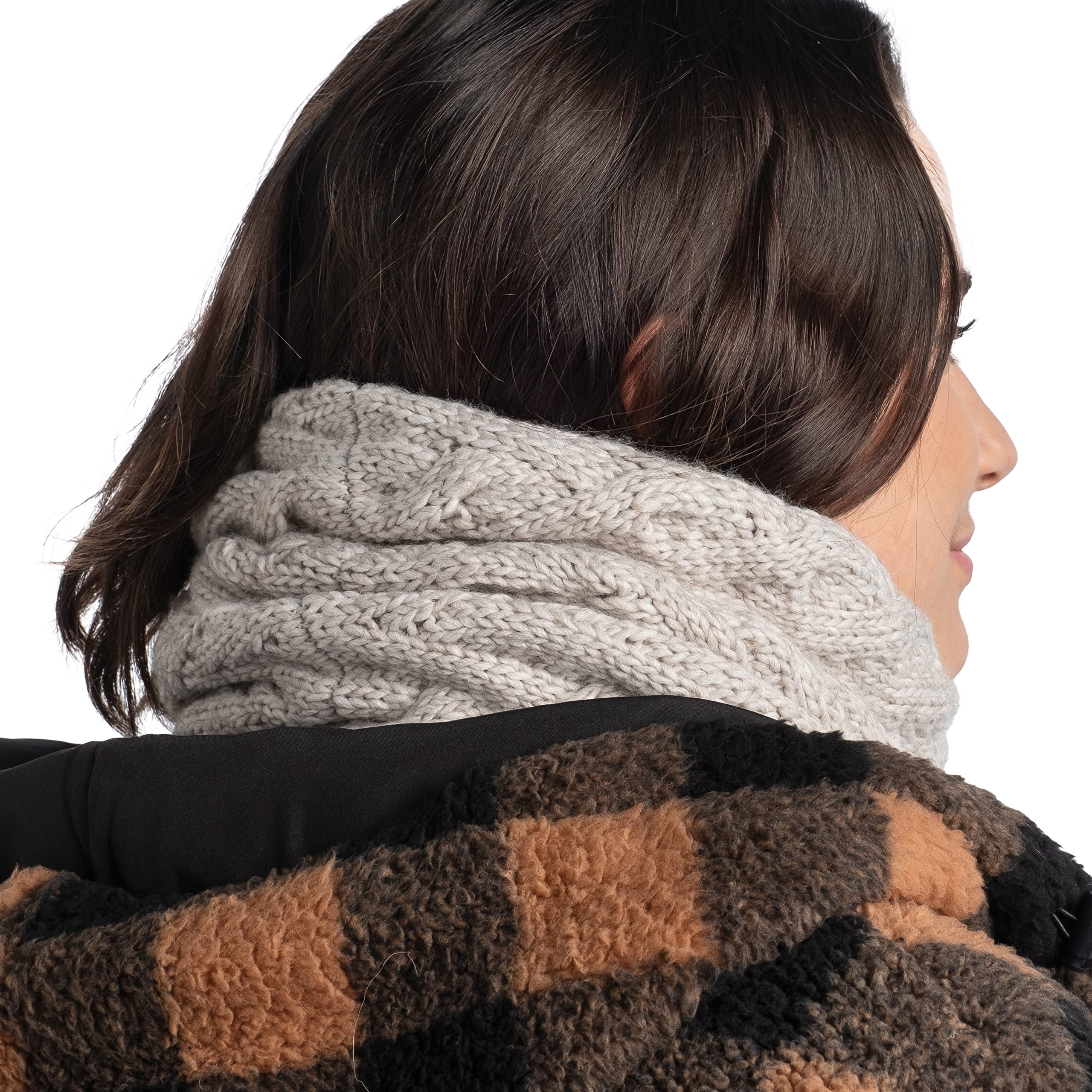 Buff Cinta Knitted Caryn Calentador de cuello tricot y polar Unisex adulto (Pack de 1)