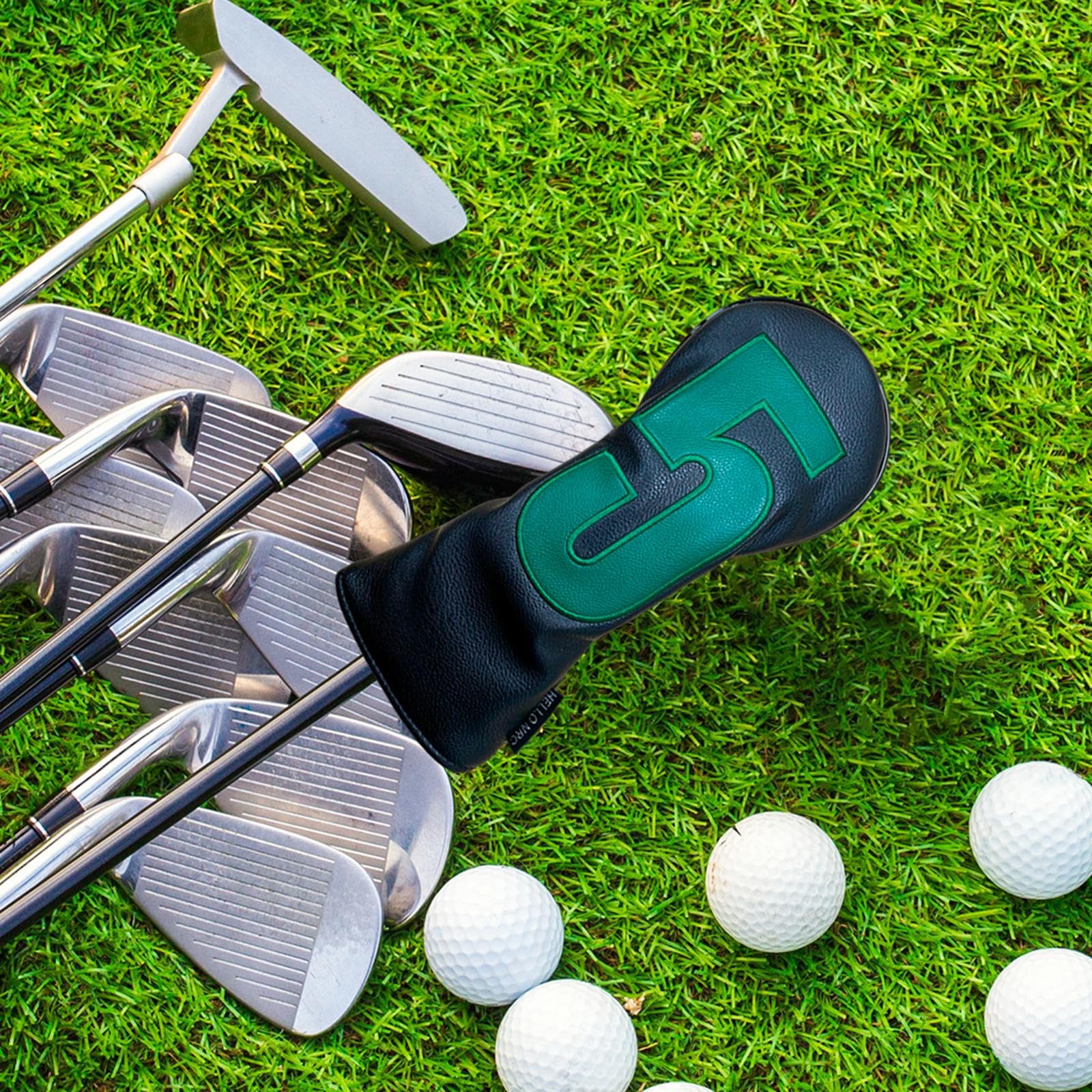 Funda para Cabeza de Palo de Golf para Maderas, Protector de Cuero PU