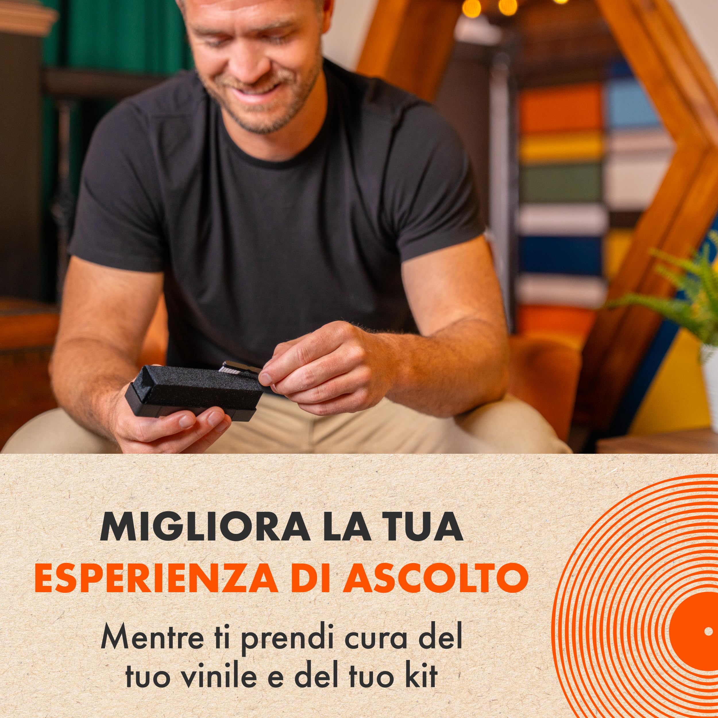 Spazzola Antistatica In Fibra Di Carbonio Per Pulizia Ago Giradischi E Vinili - Morbida E Efficiente