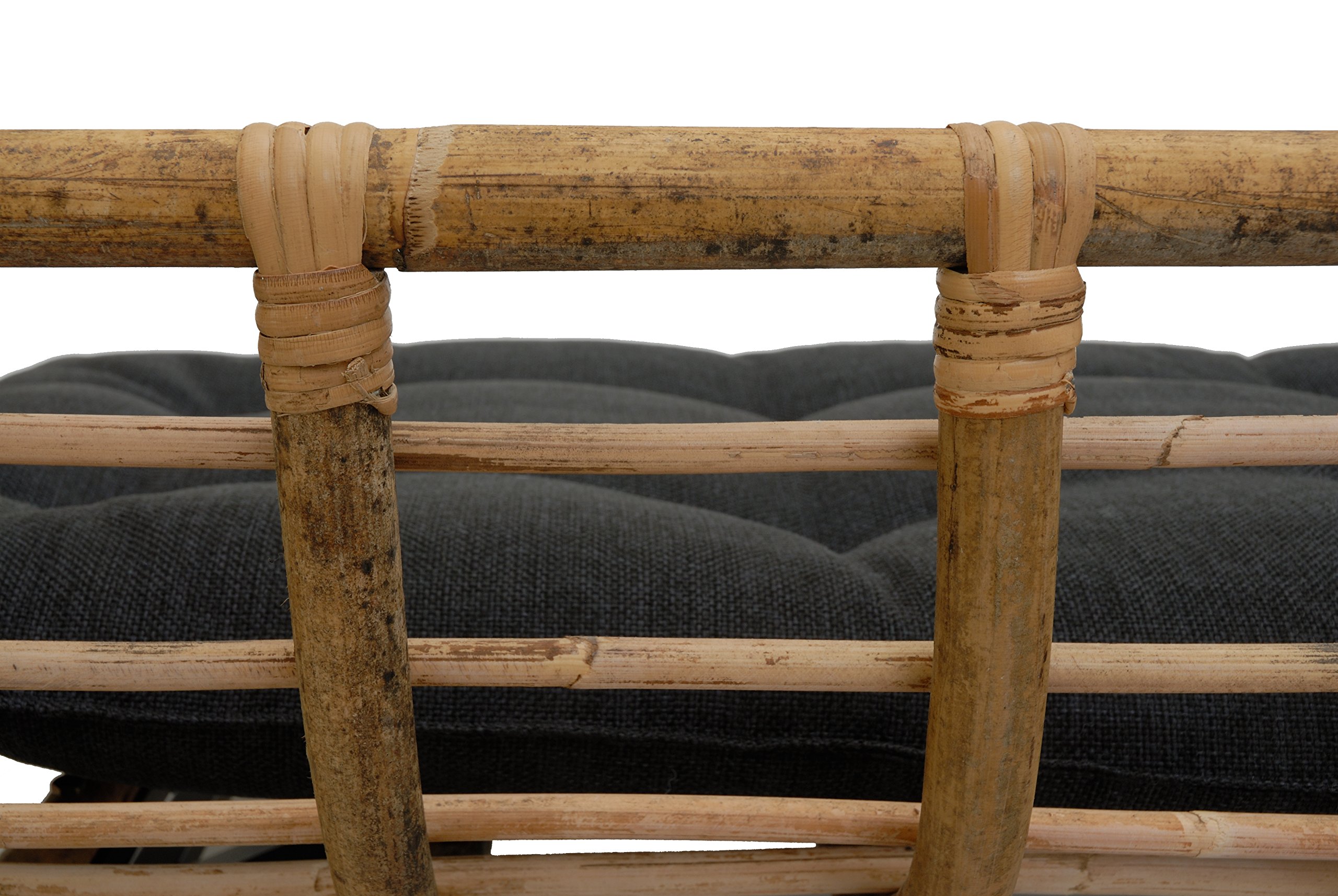 Exklusiver Retro-Design Hundekorb/Hundebett/Tierkorb Haustier Bett Groß aus Rattan mit Kissen/Modernes Bett für Katzen und Hunde Grösse XL (Natur)