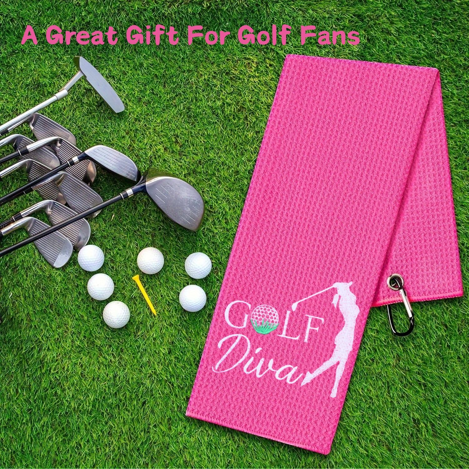 Divertida toalla de golf bordada para bolsas de golf con clip, regalos de golf para hombres y mujeres, accesorios de toalla de golf, regalo de cumpleaños de Navidad para abuelo, padre,