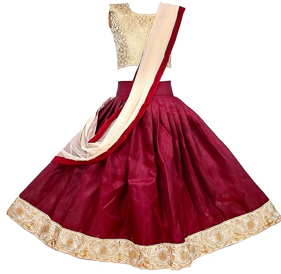 Arrow Fashion Girls' Silk Lehenga Choli