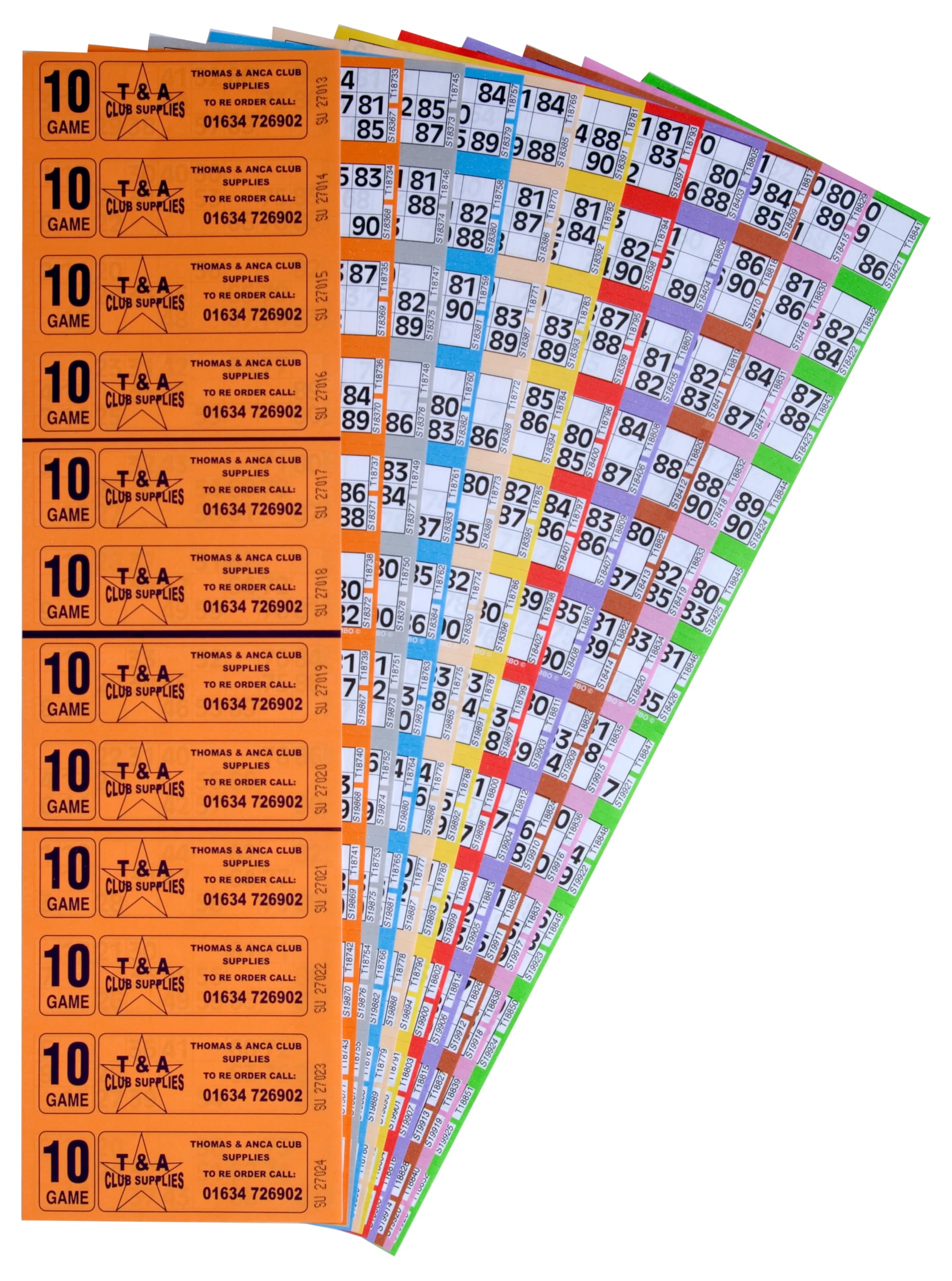 Thomas & Anca Club Supplies Ltd Bingo Tickets 6000 10 Page 12 To View Bingo Books 12v