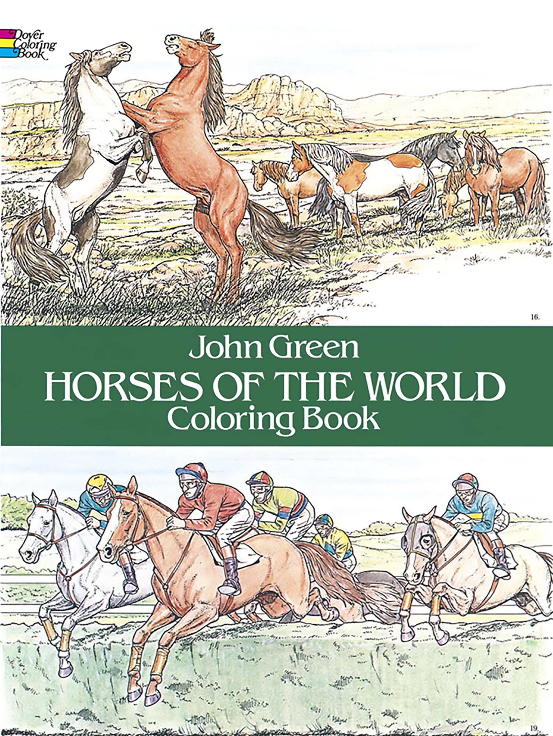 Horses of the World Colouring Book by John Green (Paperback, 1986)