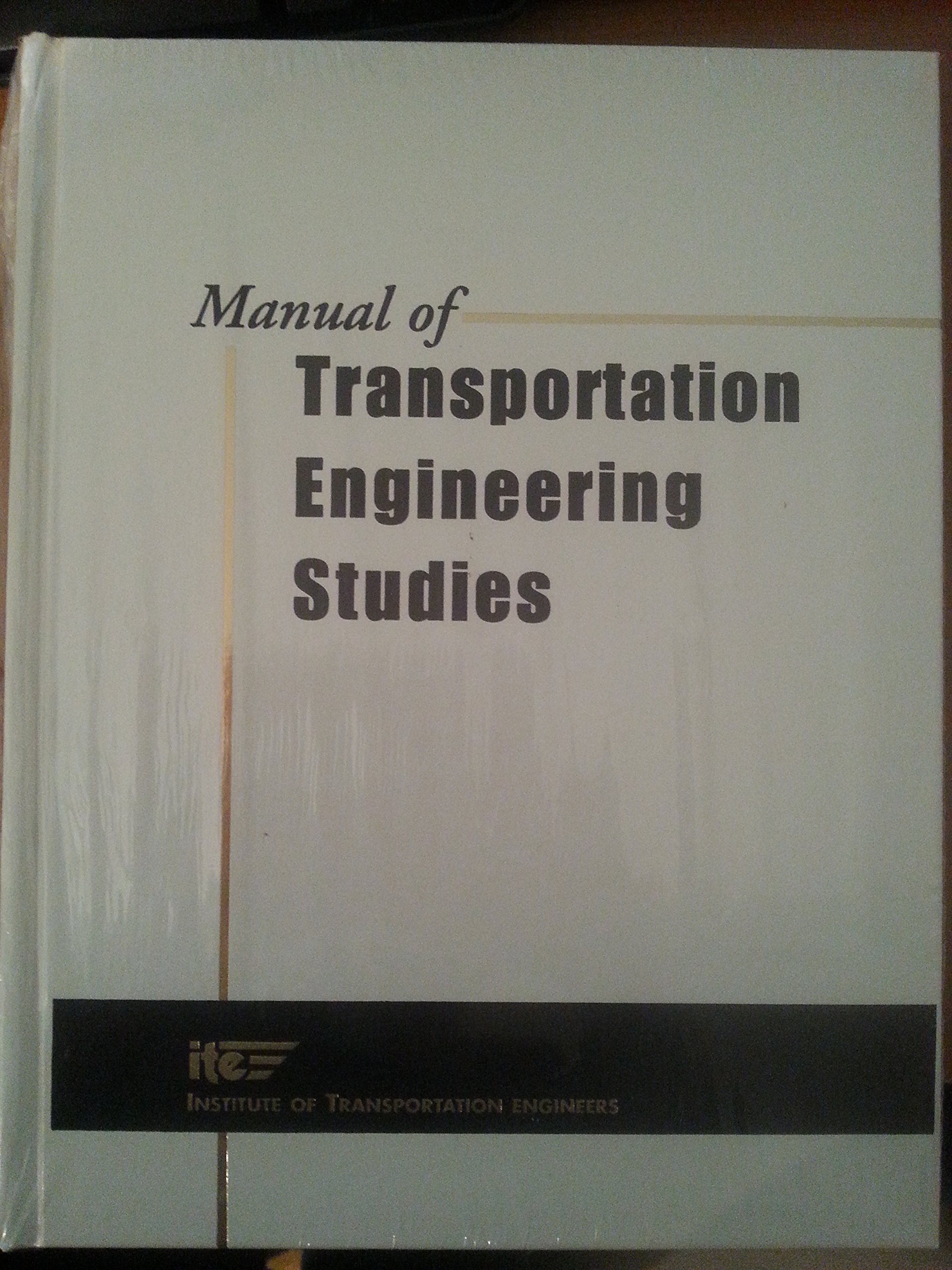 Manual of Transportation Engineering Studies