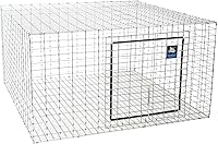 Vista 1 de Pet Lodge® Wire Rabbit Hutch Rust Resistant Galvanized Wire Mesh Easy to Assemble Stackable Rabbit Cage Made in USA 24 X 24
