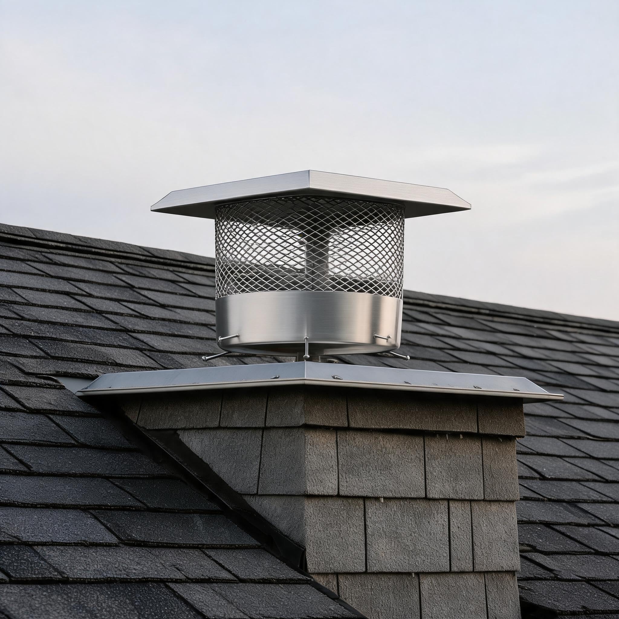 Tapa de chimenea redonda OUTLANE para mantener el salón seco en días de lluvia
