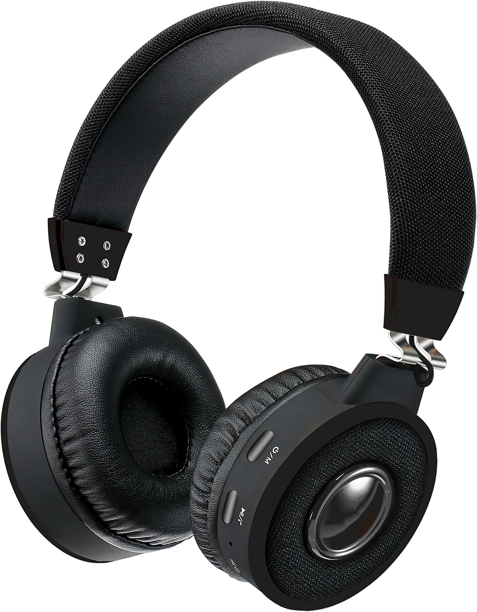 Kanen BT-08 Bluetooth Headphone for PSP,iPhone,Samsung phonee,Ipad Wireless Over Ear Headphones, TF Card Mp3 Player Headsets with Mic, Noise Cancelling, Strong Bass, Foldable, Portable (Black)