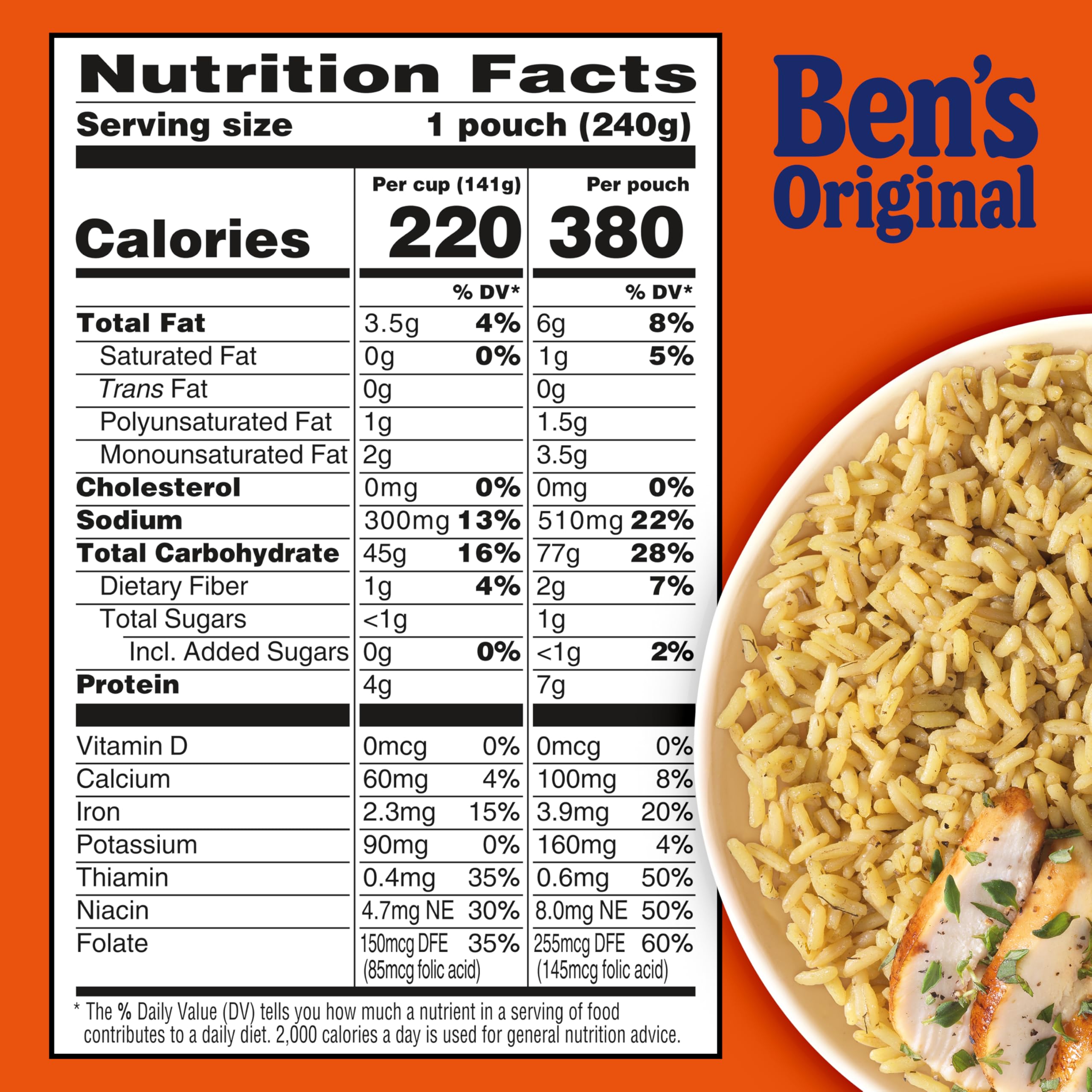BEN'S ORIGINAL READY RICE™ Lemon and Herb Flavored Rice, Easy Dinner Side, 8.5 oz Pouch (Pack of 12)