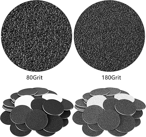 120 discos de papel de lija reemplazables, 2 discos de recambio de los dedos, discos de lija de repuesto, discos de lima de pies, discos de callos