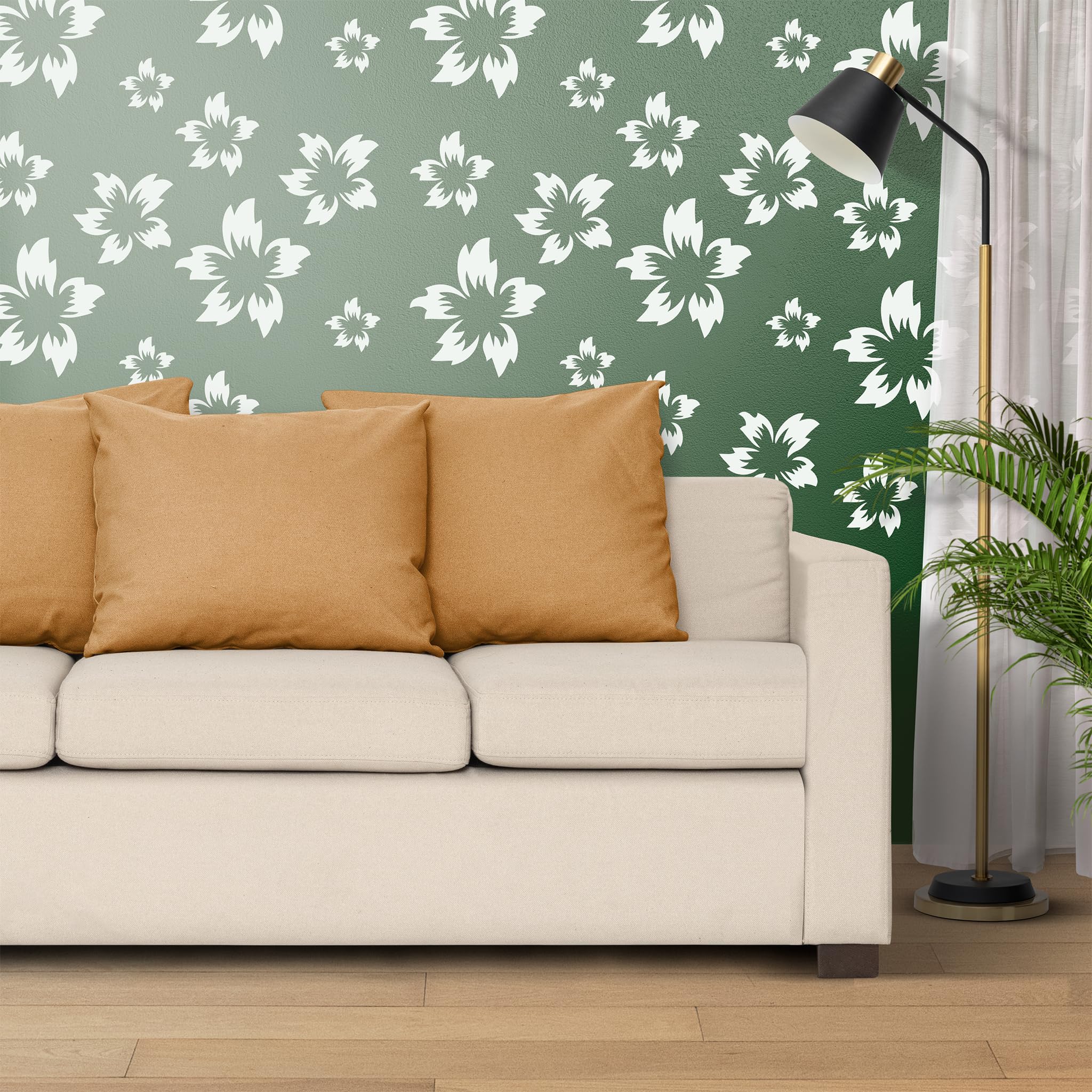 StenCart Stencils for Wall Painting Lily Floral Reusable Wall Stencils for Painting (16inch x 24inch)–DIY Reusable Design Suitable for Home & Office (Pack of 1, (STC1624-408)) (B0CR1VWTY9) Amazon Price History, Amazon Price Tracker