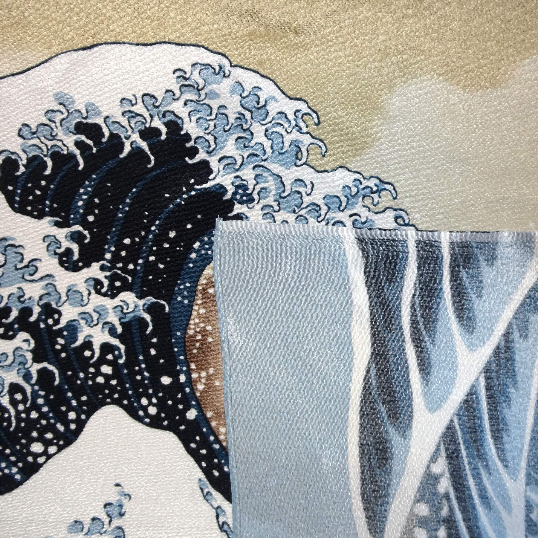 Japonmania - Furoshiki Tissu 68x68 - Grande Vague Hokusaï