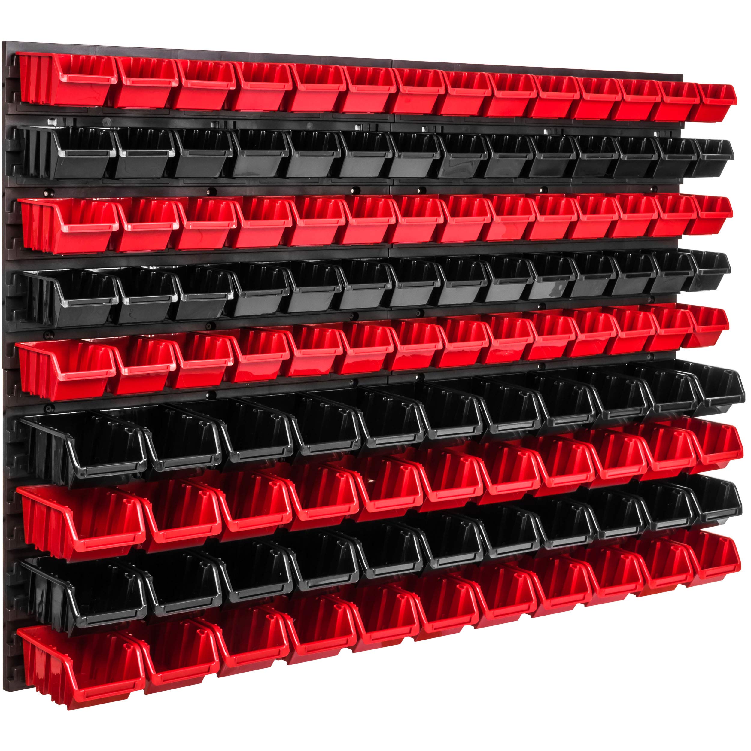 System magazynowy regał ścienny 1152 x 780 mm, 114 szt. pudełko, pojemniki do układania w stos, półki, bardzo mocne płyty ścienne, regał, możliwość rozbudowy, regał warsztatowy, magazyn, regał warsztatowy, regał ścienny, regał wtykowy