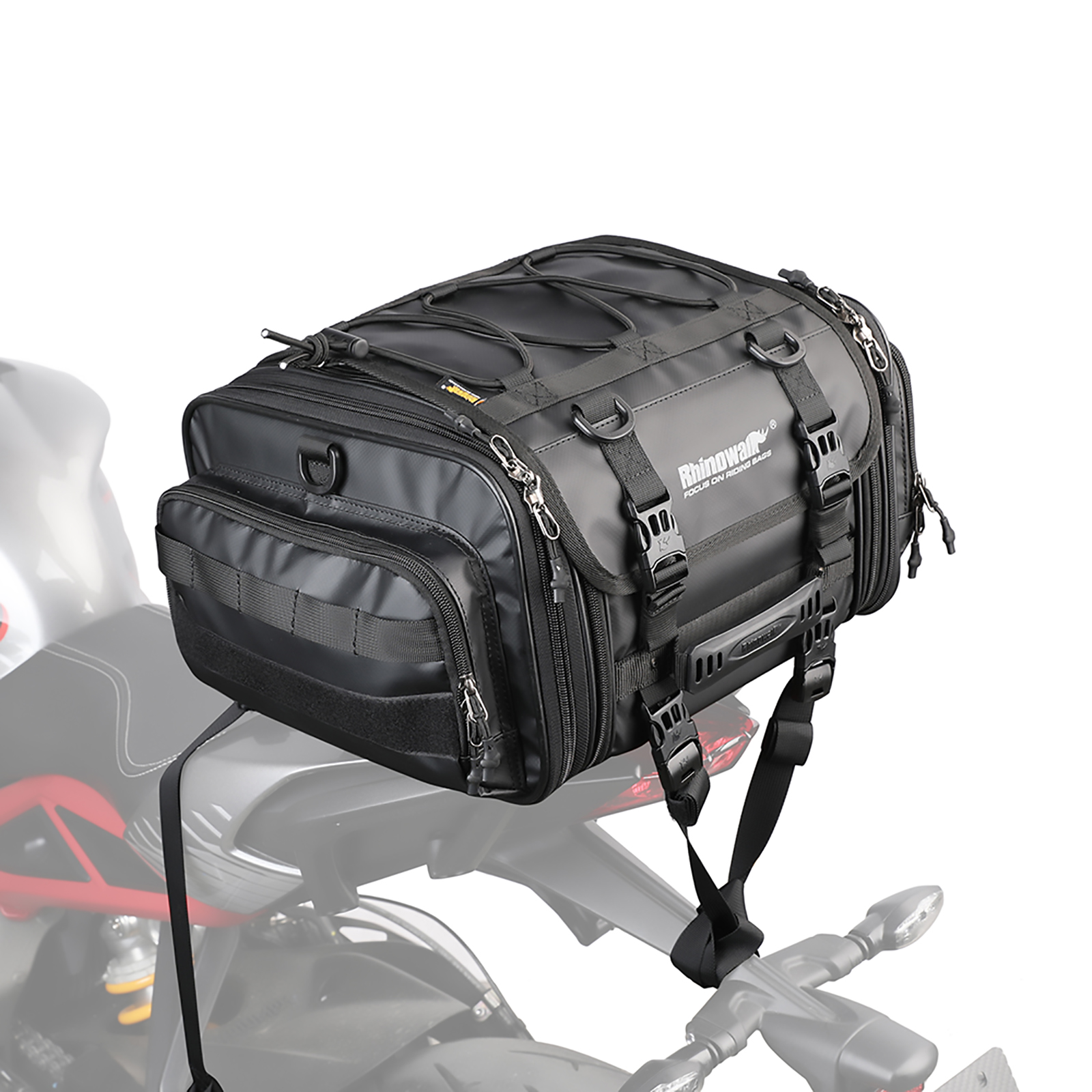 Amazon.com: Rhinowalk Motorcycle Saddle Bag Motorbike Tail Bag