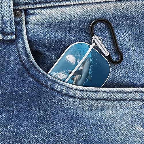 Miniatura 8 de Silky-Shark - Funda para Airpods Pro (21 generación) con llavero, funda protectora completa a prueba de golpes, funda rígida de policarbonato