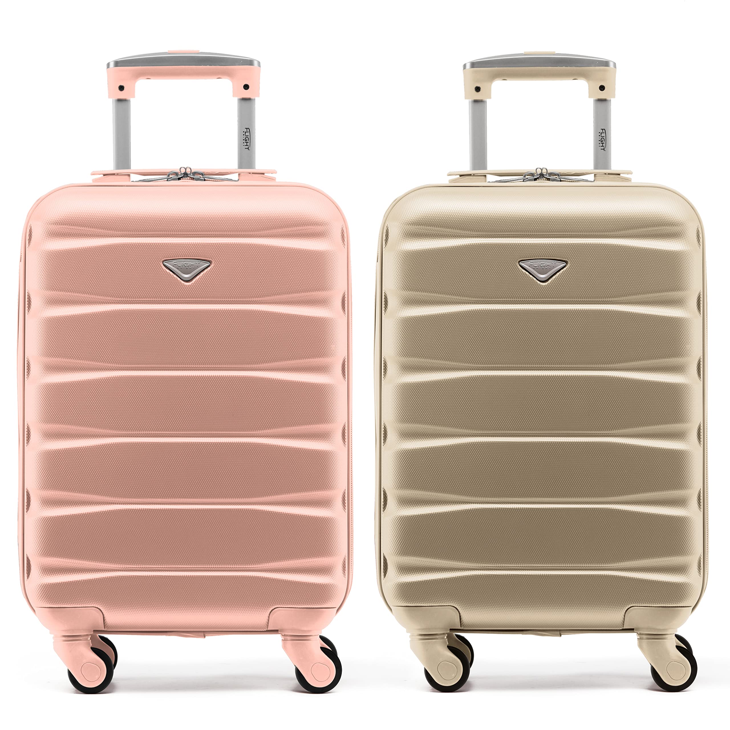 Flight Knight Suitcase Set of 2 Lightweight 4 Wheel ABS Hard Case Cabin Carry On Hand Luggage Approved for Over 100 Airlines Including easyJet, British Airways, Ryanair & Many More 55x35x20cm — view 67