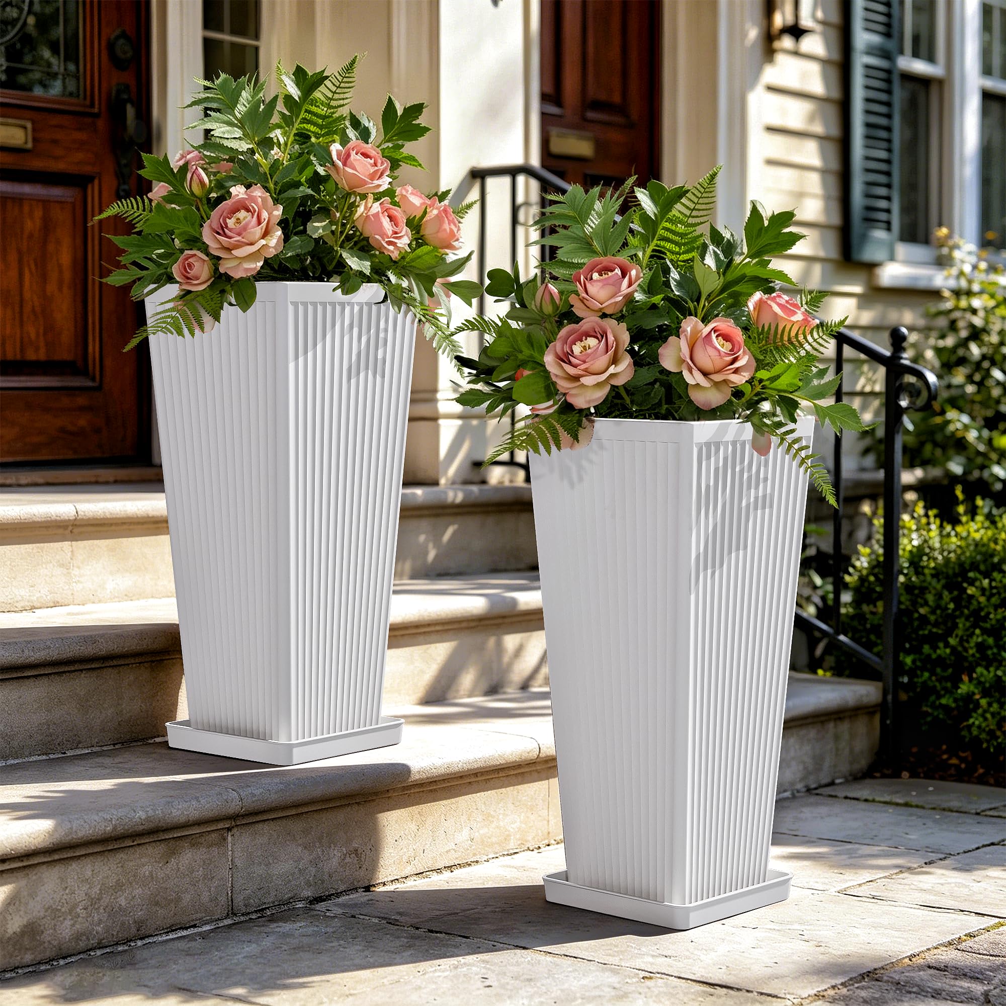 Front Porch Planters Outdoor Set of 2