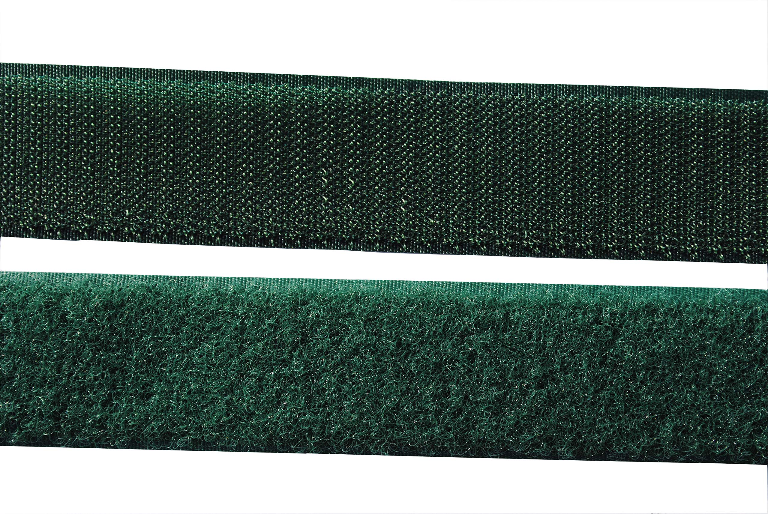 Klettband Dunkelgrün – 30 Mm Breit, Je 1 Meter Haken- Und Flauschband