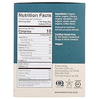 Vista 2 de Teeccino Dandelion Dark Roast Tea - Caffeine Free, Organic, Roasted Herbal Tea with Prebiotics, 3x More Herbs than Regular Tea Bags - Gluten-Free